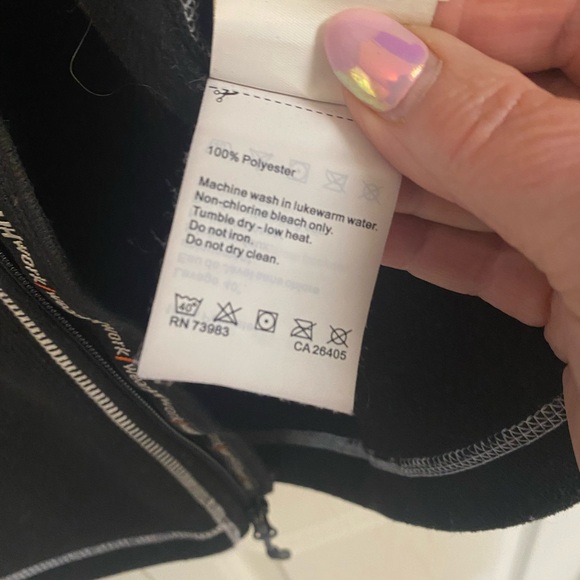 HH Helly Hansen Women's Black Zip Up Fleece Jacket Size S - Picture 8 of 9